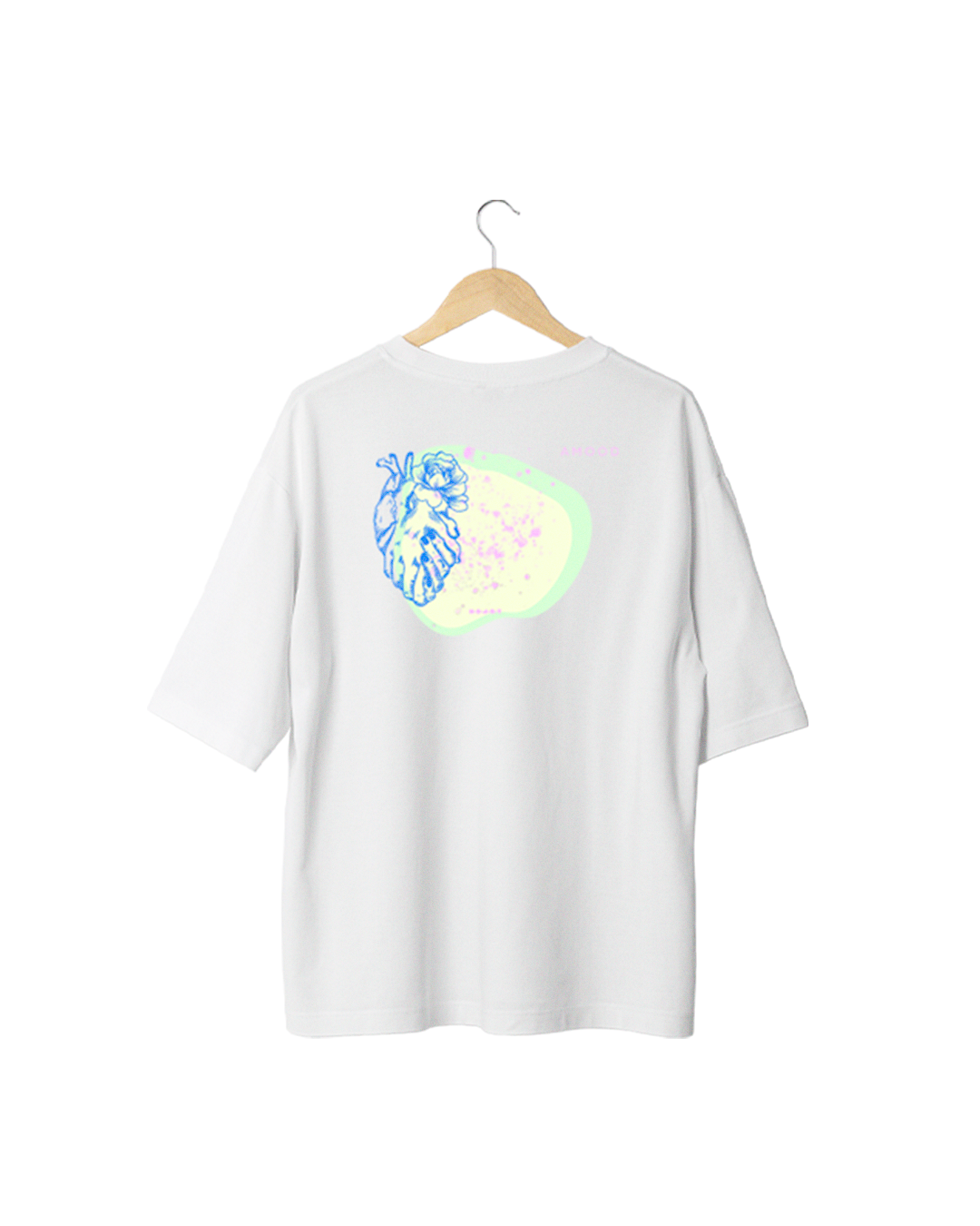 Camiseta AMOOD OVERSIZED - NEON Off White