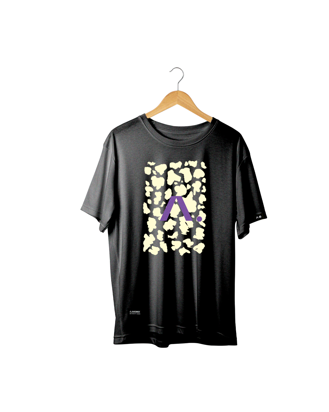 Camiseta AMOOD STREET - Animal Roxa e Preta