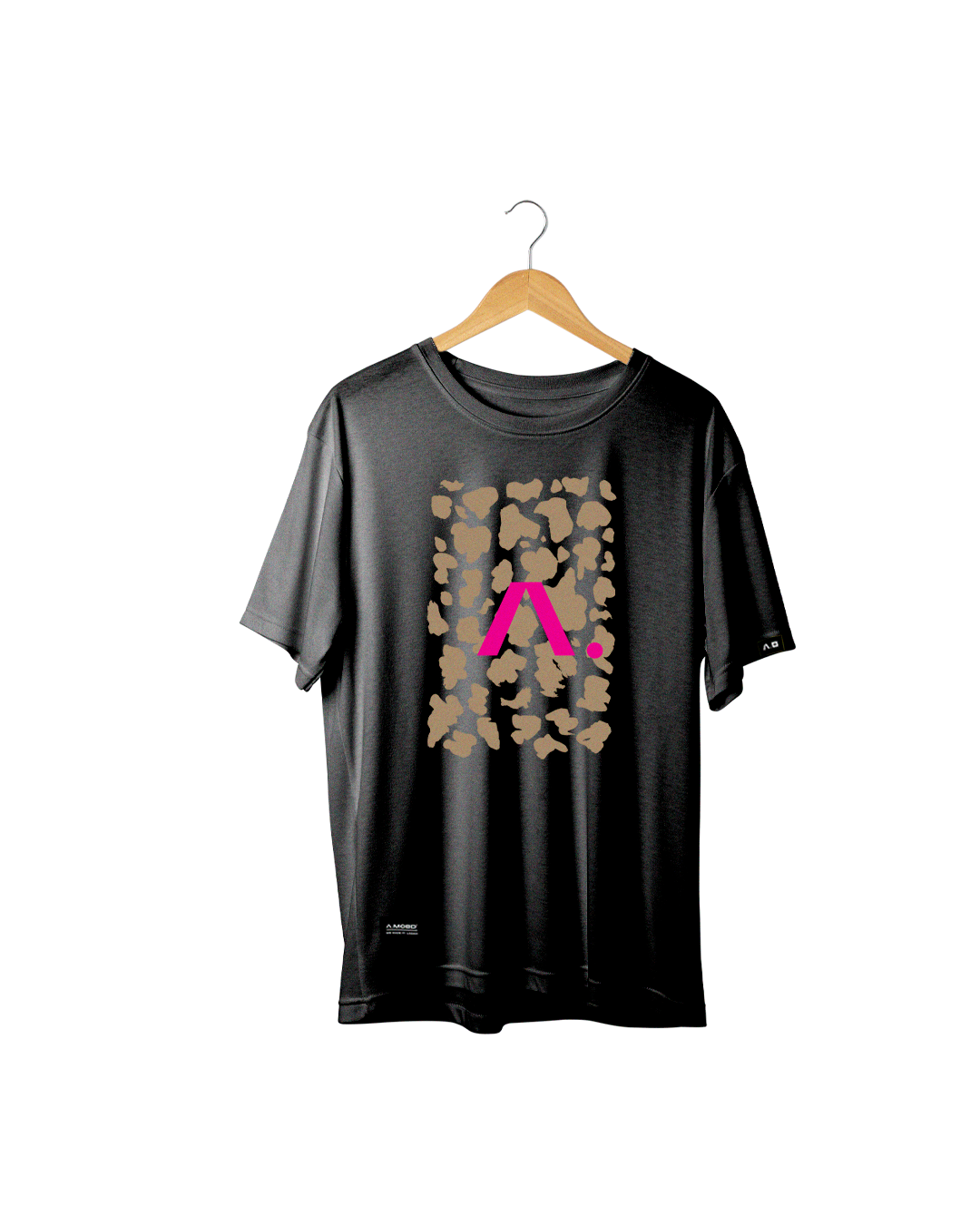 Camiseta AMOOD STREET - Animal Rosa e Preta